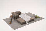Sofa s 2 sjedala Udobnost - Siva v2