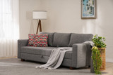 Kauč na razvlačenje s 3 sjedišta Aly - Grey Kauč na razvlačenje s 3 sjedišta Aly - Grey