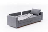 Kauč na razvlačenje s 3 sjedišta Aly - Grey