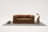 Sofa s 3 sjedala Udobnost - Smeđa v2