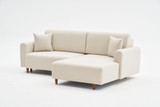Kutna sofa na razvlačenje Mane Right - krema