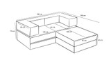Kutna sofa Comfort Mini - Antracit