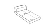 Kutna sofa Comfort Mini - Narančasta