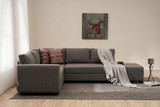 Kutna sofa na razvlačenje Ali Left - Grey
