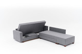 Kutna sofa na razvlačenje Ali Left - Grey