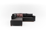 Kutna sofa na razvlačenje Aly Left - Antracit