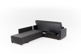Kutna sofa na razvlačenje Aly Left - Antracit