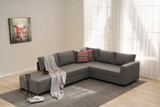 Kutna sofa na razvlačenje Aly Right - Grey