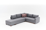 Kutna sofa na razvlačenje Aly Right - Grey