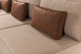 Kutna sofa na razvlačenje Matris lijevo - smeđa