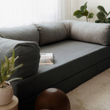 Kauč na razvlačenje s 3 sjedišta Kutak - Antracit