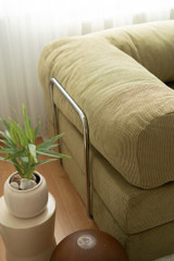 Kauč na razvlačenje s 3 sjedišta Kutak - kaki