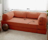 Kauč na razvlačenje s 3 sjedišta Kutak - Cvijet nara Kauč na razvlačenje s 3 sjedišta Kutak - Cvijet nara