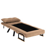 Kauč na razvlačenje s 1 sjedištem Sando Single - Svijetlosmeđa v2