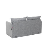 Kauč na razvlačenje s 2 sjedišta Saga dvosjed - svijetlosiva