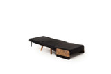 Kauč na razvlačenje s 1 sjedištem Cosmo jednokrevetna - crna