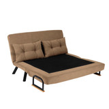 Kauč na razvlačenje s 2 sjedišta Sando dvosjed - svijetlosmeđa v2