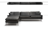 Kutna sofa Reya - Antracit