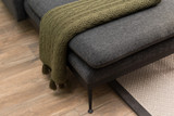 Kutna sofa Reya - Tamno siva