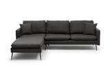 Kutna sofa Reya - Tamno siva