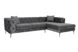 Kutna sofa Como Eco Desno - Antracit