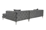 Kutna sofa Como Eco Desno - Antracit