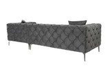 Kutna sofa Como Eco Desno - Antracit