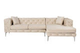 Kutna sofa Como Eco Desno - Bež