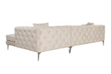 Kutna sofa Como Eco Desno - Bež