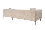 Kutna sofa Como Eco Desno - Bež