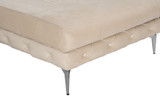Kutna sofa Como Eco Desno - Bež