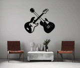 Metalna zidna dekoracija Gitare