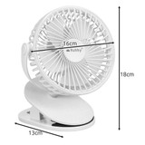 Bežični ventilator bijeli Ruhhy 25566