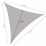 Sjenilo  jedro 3x3x3m sivo Gardlov 23147 Sjenilo  jedro 3x3x3m sivo Gardlov 23147