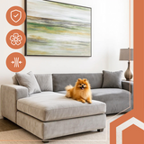 Navlaka za sofu 145-185cm tamno siva Ruhhy 26037