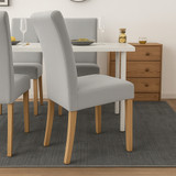 Navlake za stolice - 6 kom. svijetlo siva Ruhhy 25991