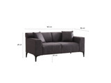 Sofa s 2 sjedala Nova Petra 2 - Antracit
