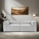 Sofa s 2 sjedala Dvosjed Fora - Svijetlosiva