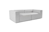 Sofa s 2 sjedala Dvosjed Fora - Svijetlosiva