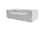 Sofa s 2 sjedala Dvosjed Fora - Svijetlosiva
