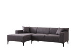 Kutna sofa Novi kutak Petre L - antracit