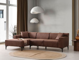 Kutna sofa Novi kutak Petre L - Konjak