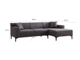 Kutna sofa Novi kutak Petre R - antracit