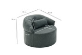 Sofa s jednim sjedalom Pita - Antracit