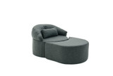 Kauč na razvlačenje s 1 sjedištem Pita - Antracit