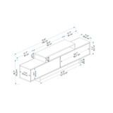 TV komoda Grasyas - svijetli orah, bež TV komoda Grasyas - svijetli orah, bež