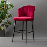 Set barskih stolica (2 komada) Rubi - Claret Red