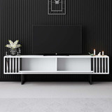 TV stalak Chrome Line - bijela, crna
