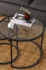 Klub stolić Tokyo 60 - crni, Fume