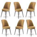 Set stolica (6 komada) Dexa - Cappuccino, smeđa